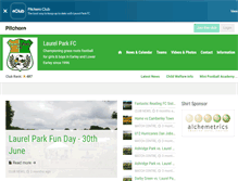 Tablet Screenshot of laurelparkfc.com